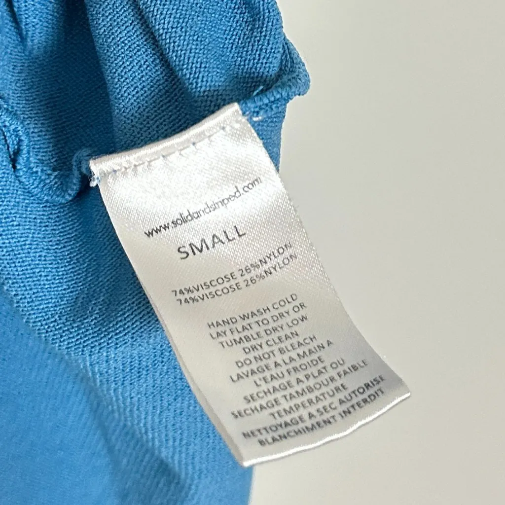 SOLID & STRIPED The Strapless Soglio Dress in French Blue Size Small - Image 10