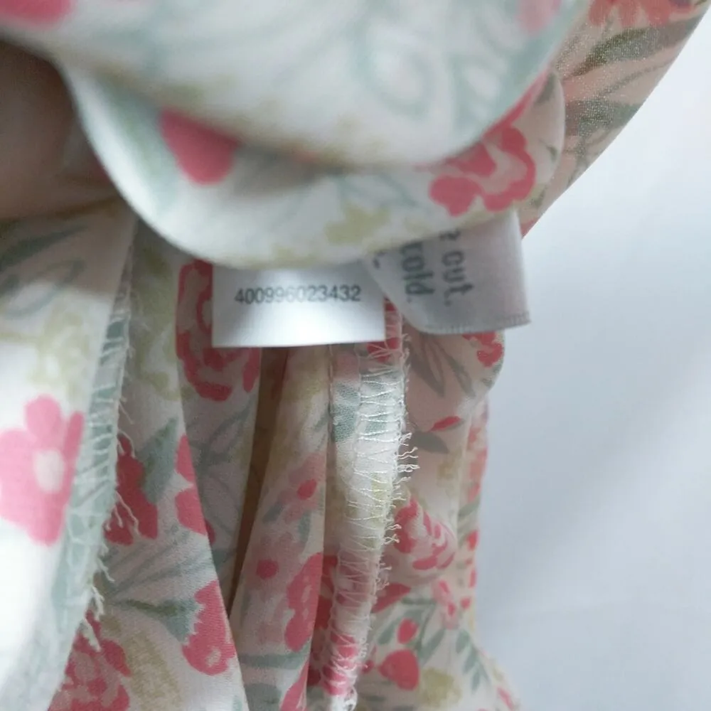 Lauren Conrad Floral Tassel Tunic Peasant Blouse M - Image 10