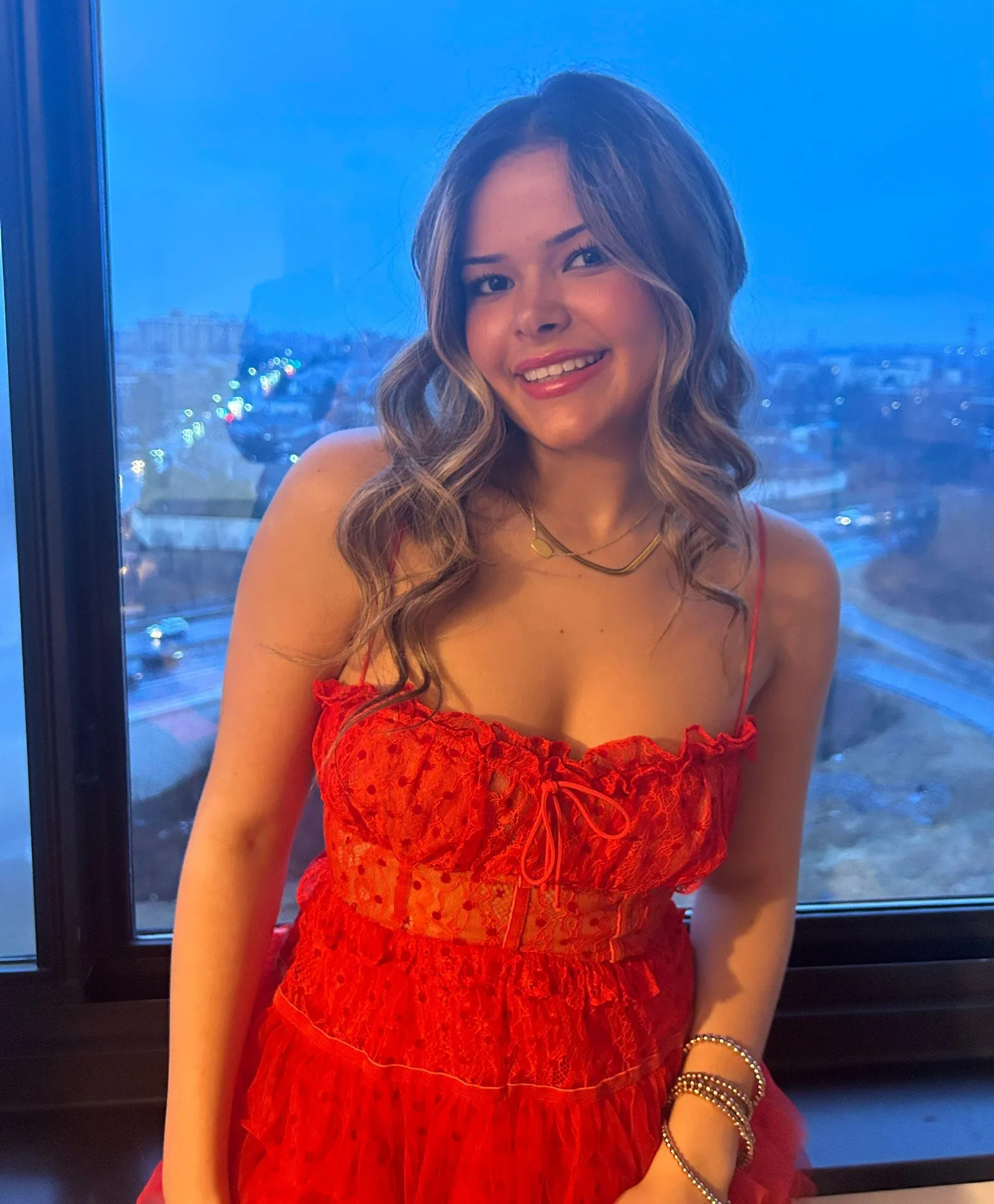 Red Mini Dress - Image 4