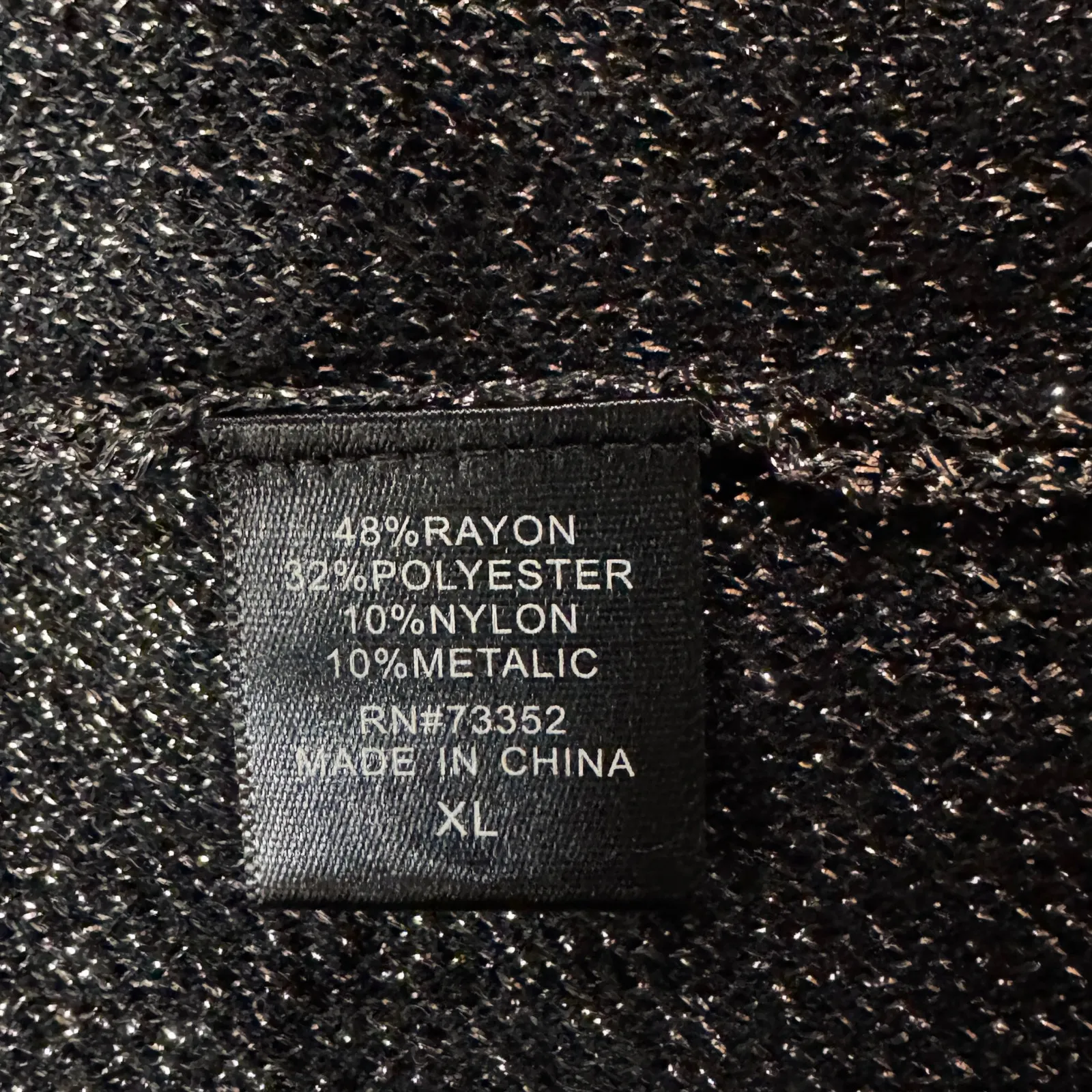 United States Sweaters X-Large Cardigan Open-Front Stretch Long Sleeve Sparkly - Image 7