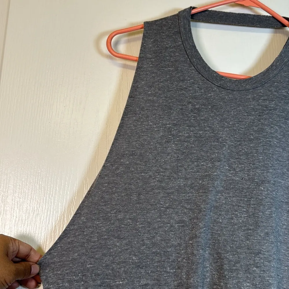 Free People FP Movement No Sweat Gray Tank Top Open Back Size Small EUC #2904 - Image 2