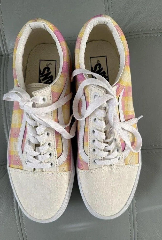 VANS Old Skool Platform Shoes Plaid Multi Canvas Sneakers Women Size 7.5 NWOB - Image 5