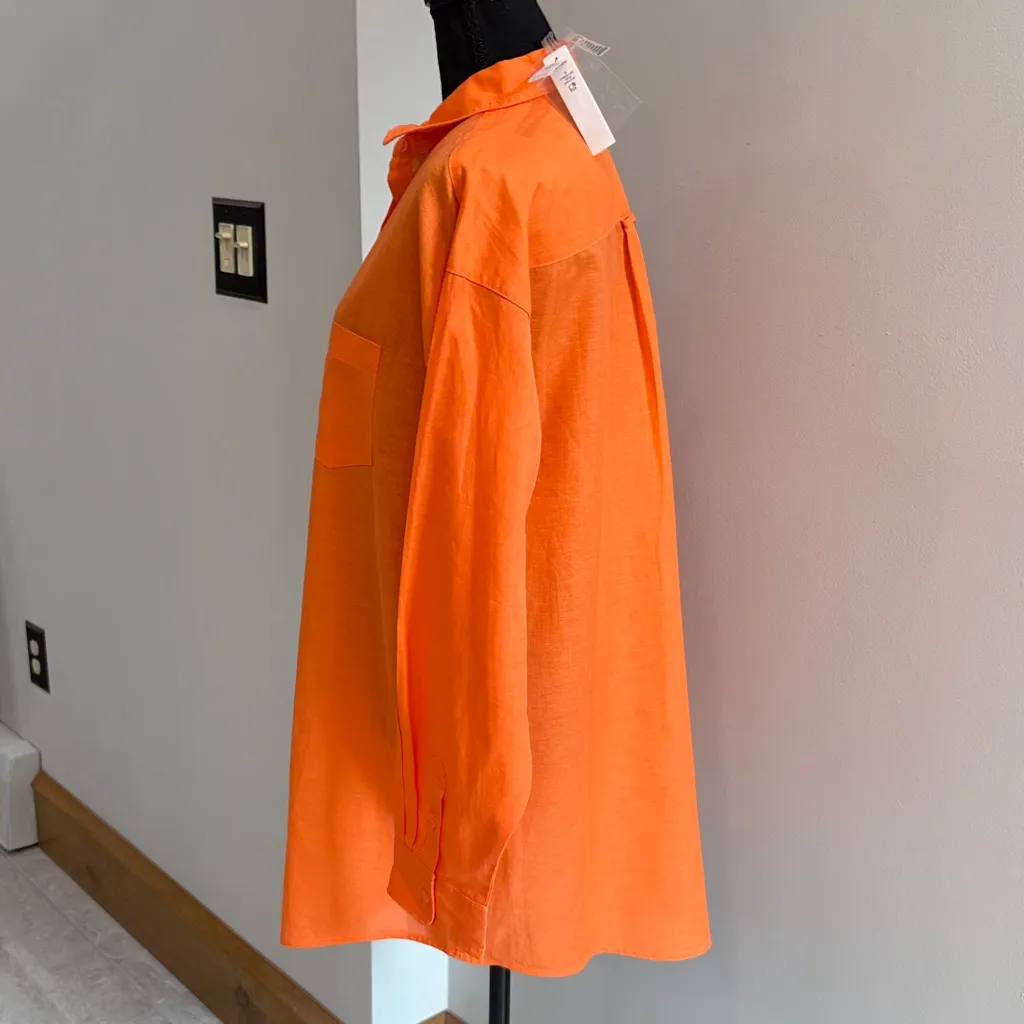 Victoria Secret Swim NWT Cotten linen blend beach coral
Cover up size S - Image 2