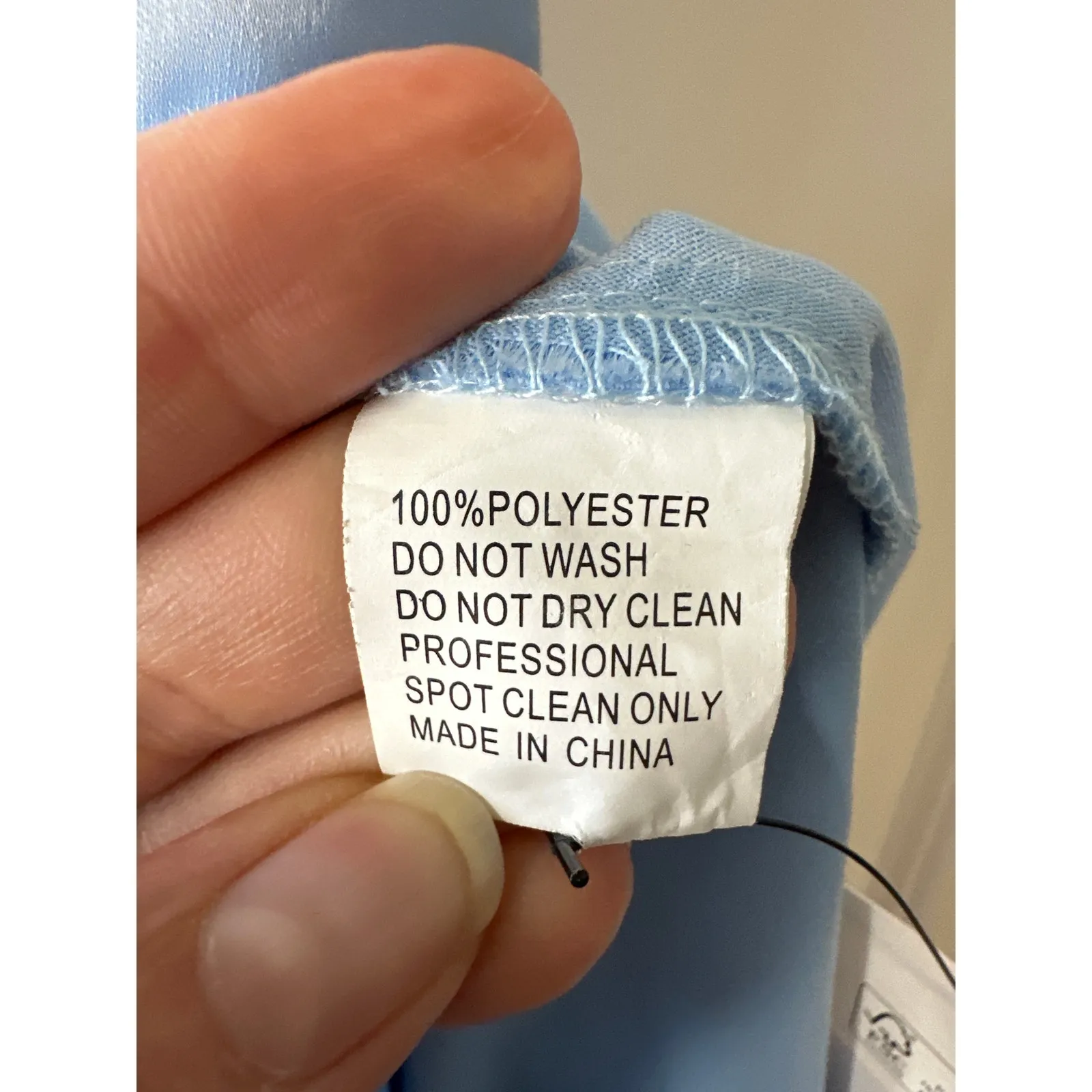 Mac Duggal Powder Blue Satin High Slit Gown Size 8 Evening Dress - Image 15