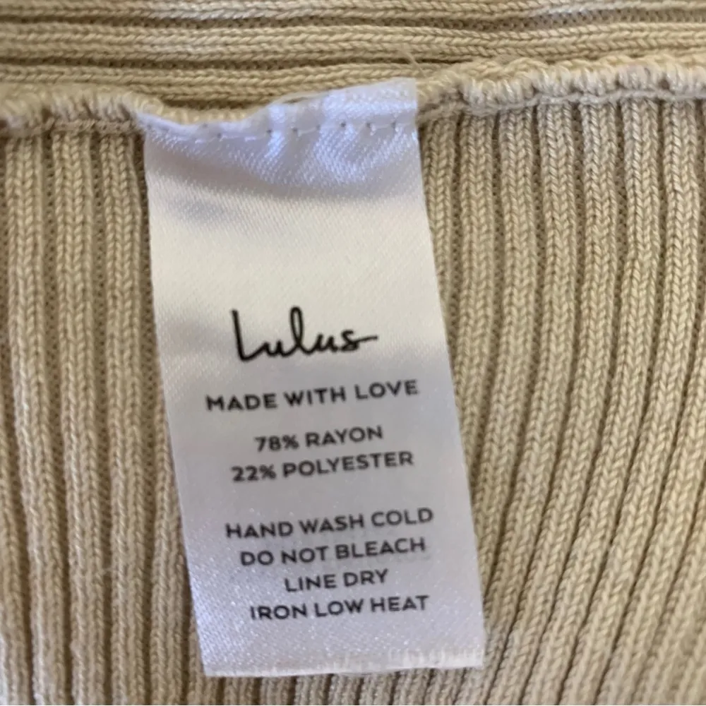 Lulus Seasonally Chic Cream Ribbed Knit Cutout Twist-Back Sweater - Image 8