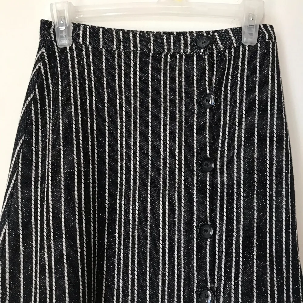 UO Ellie Striped Side Button Mini Skirt - Image 5