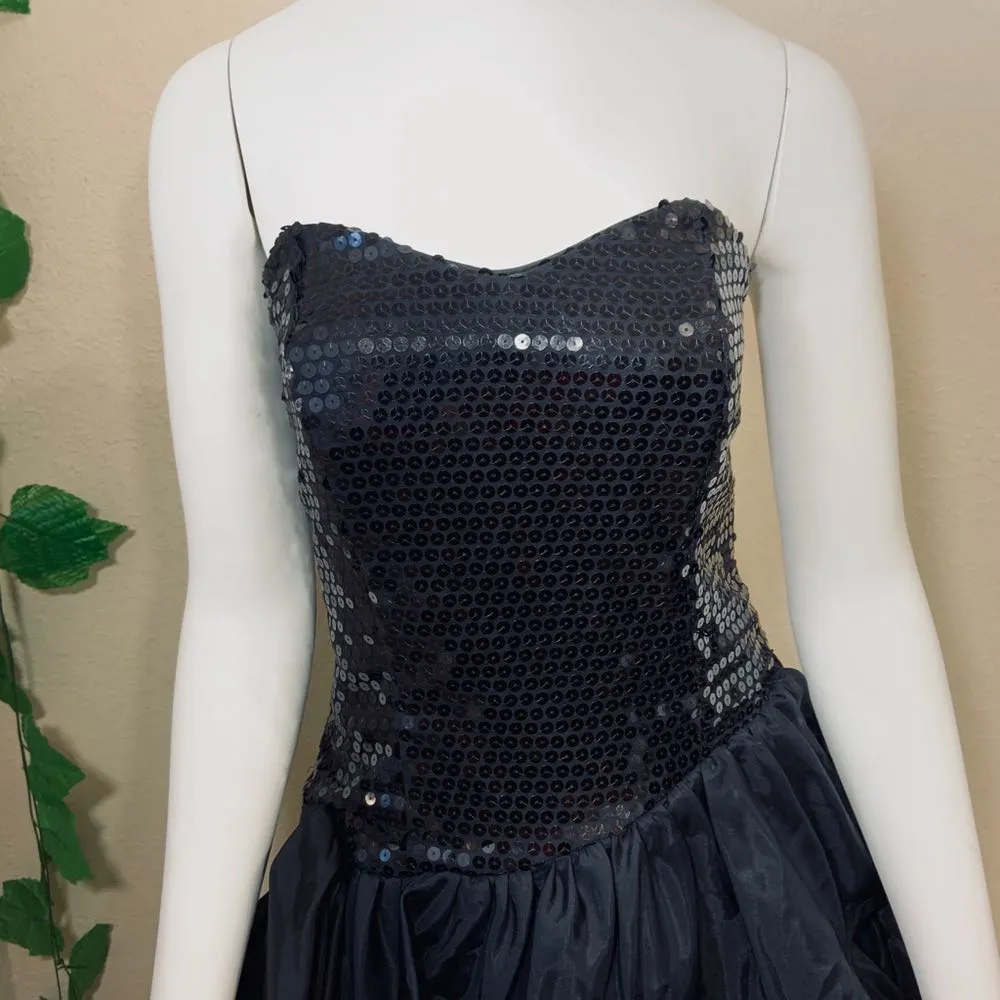 Vintage 1980’s 80’s Sequin Prom - Image 3
