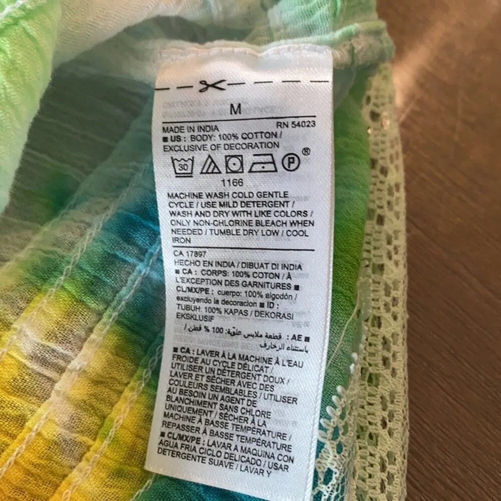 Old Navy tie dye 100% cotton tank top bohemian summer festival - Image 6