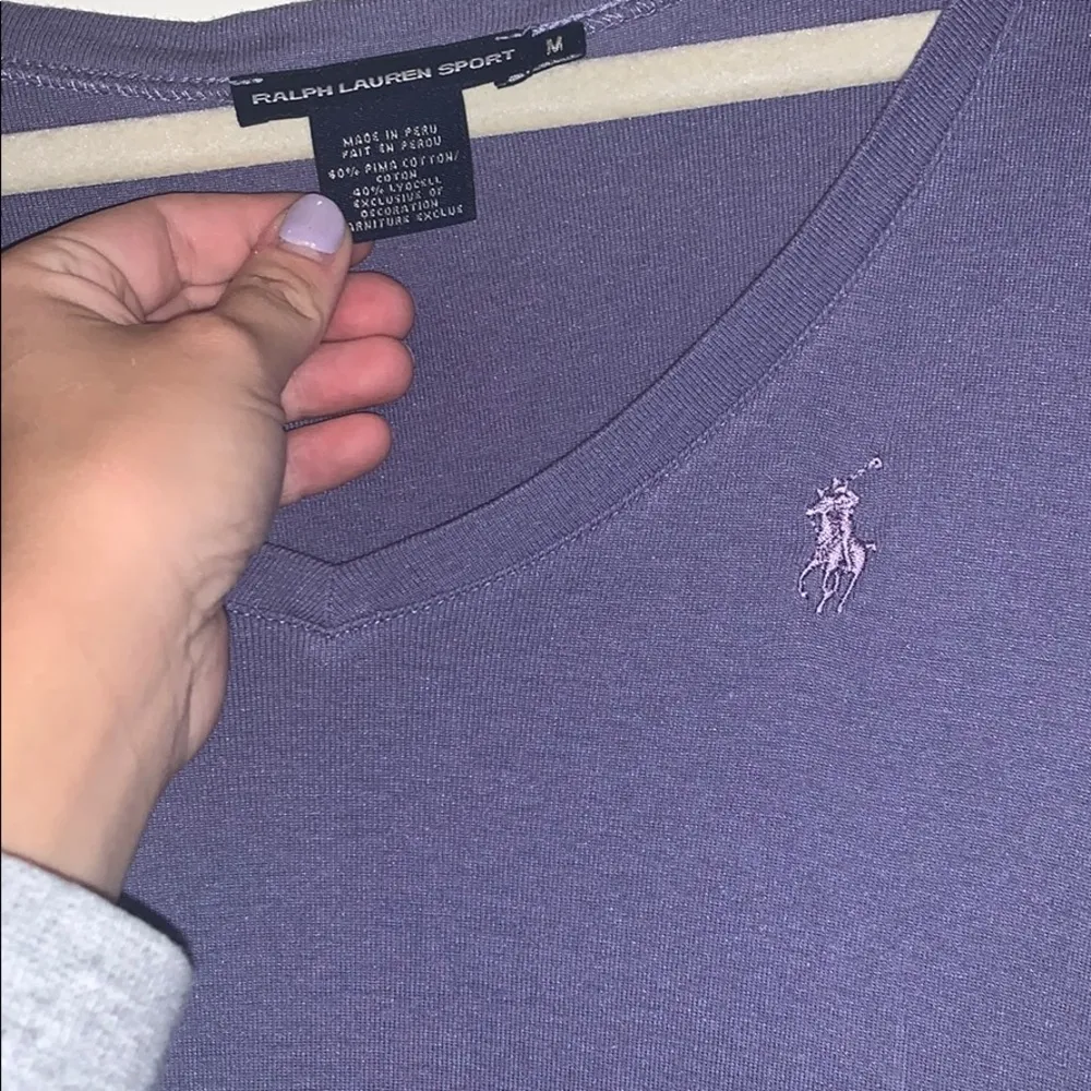 Ralph Lauren Women's Tight Purple T-Shirt - Image 2