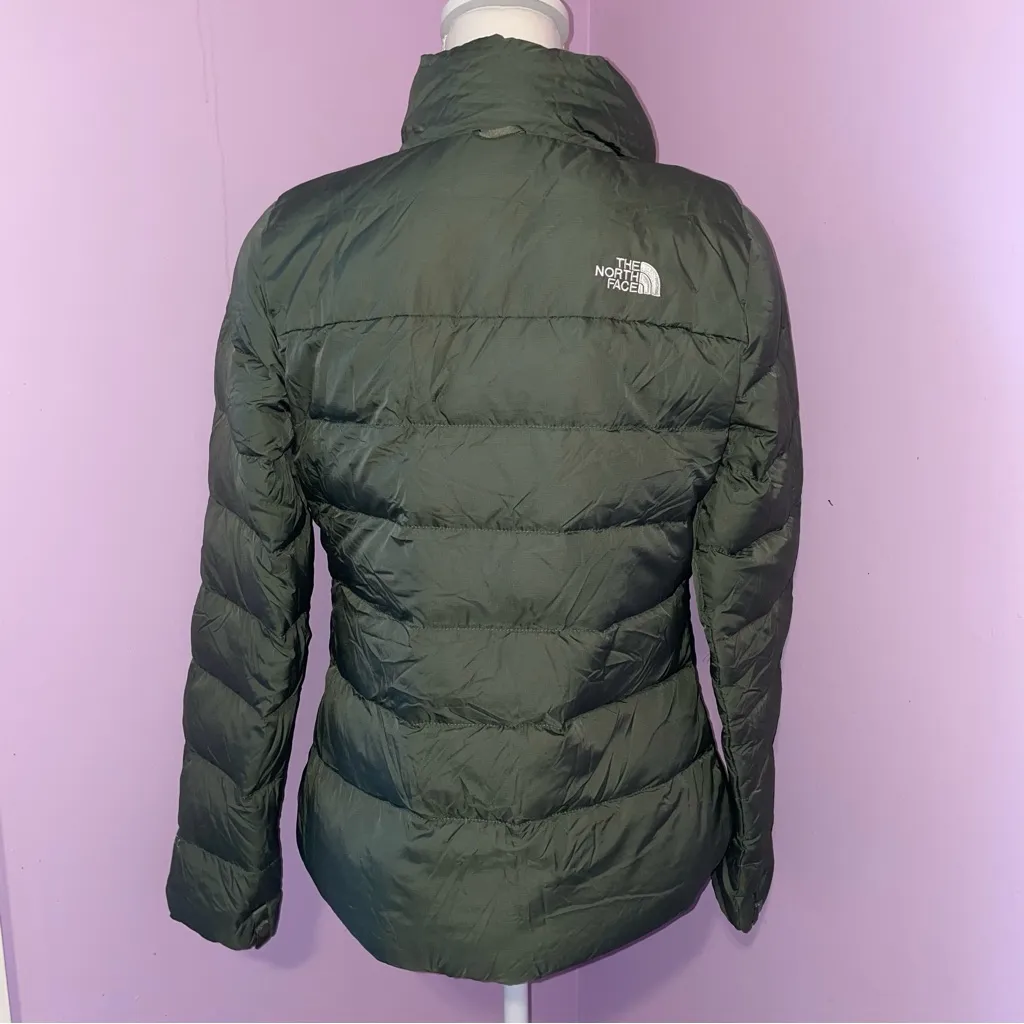 The North Face Women S Flare II 550-Down Insulated Puffer Jacket Olive Green - Image 5