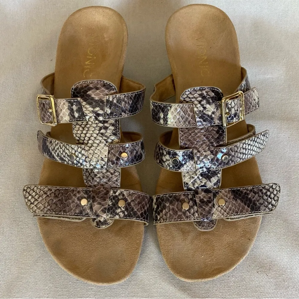 Women's Radia Snakeskin Print Wedge Sandals - Image 6