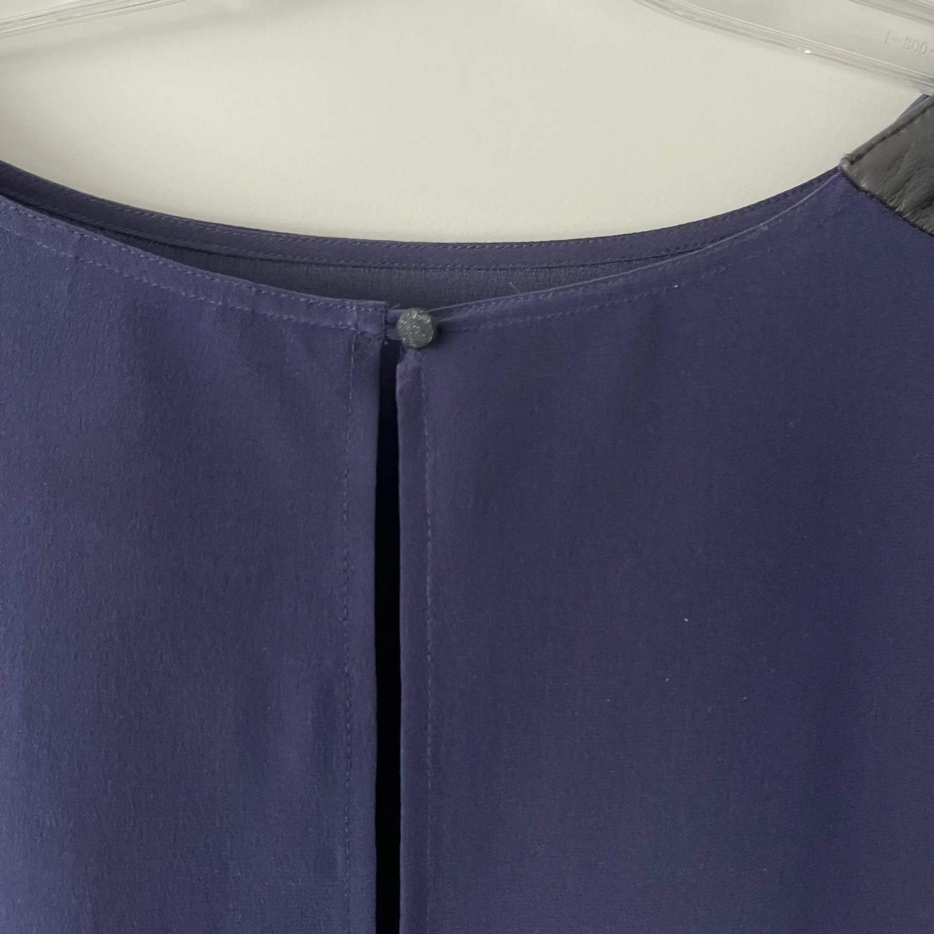 Natalia Silk Leather Blouse - Image 9