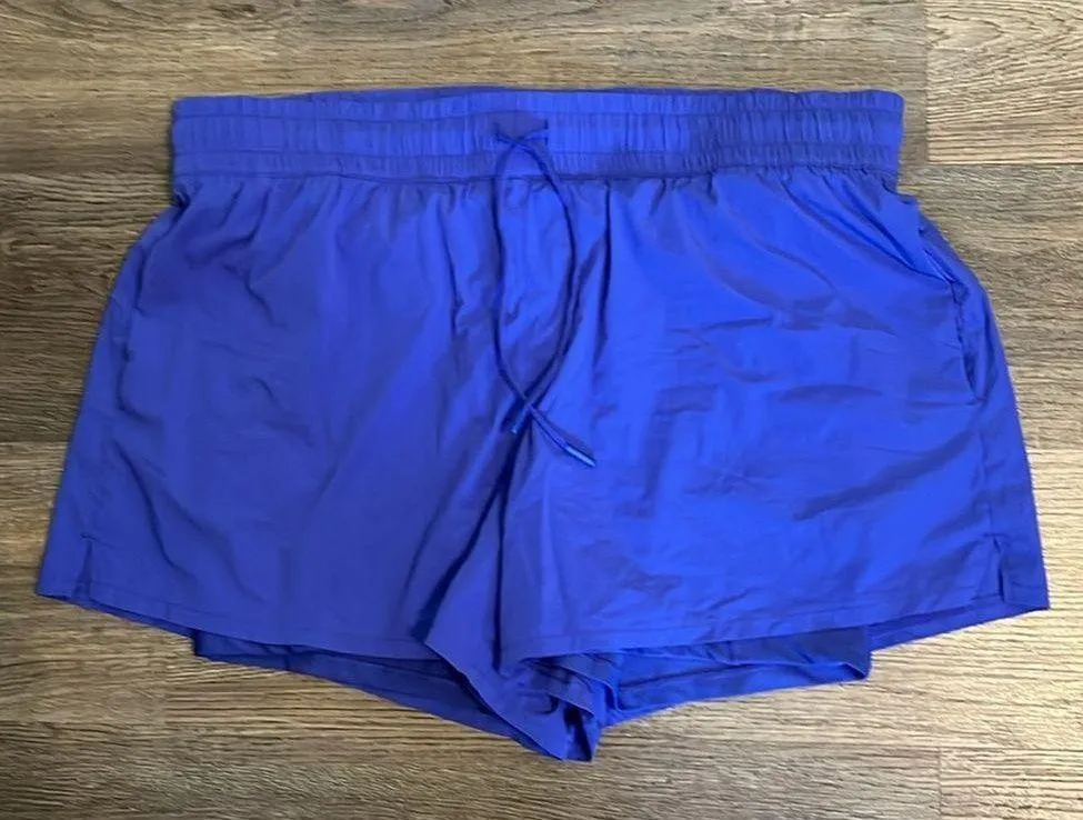 Spyder 4 Way Stretch Active Athletic Shorts w/ Inner Spandex Shorts/Pockets XL - Image 1