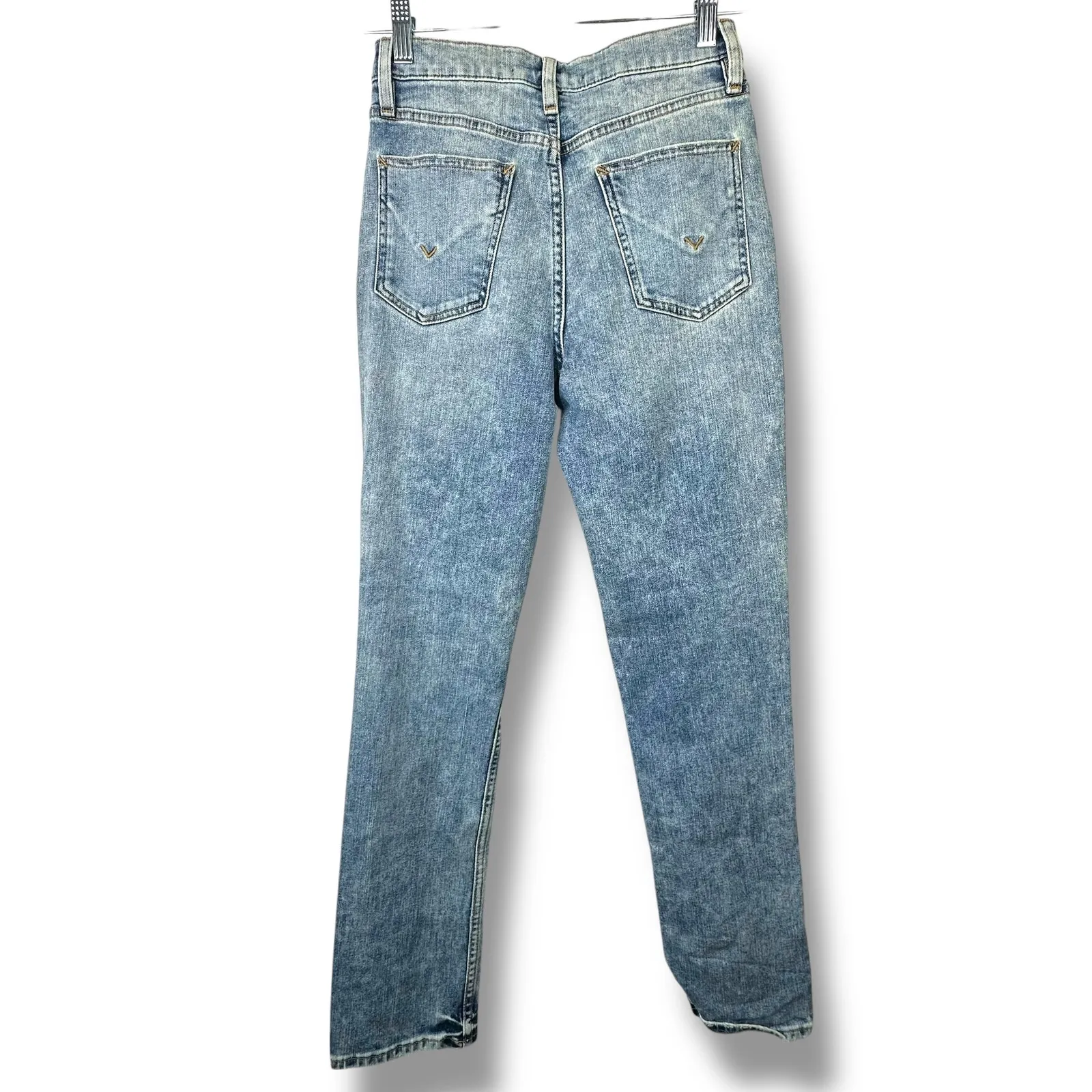 Hudson Blue Holly Denim High Rise Straight Leg Distressed Denim Jeans Size 26 - Image 7
