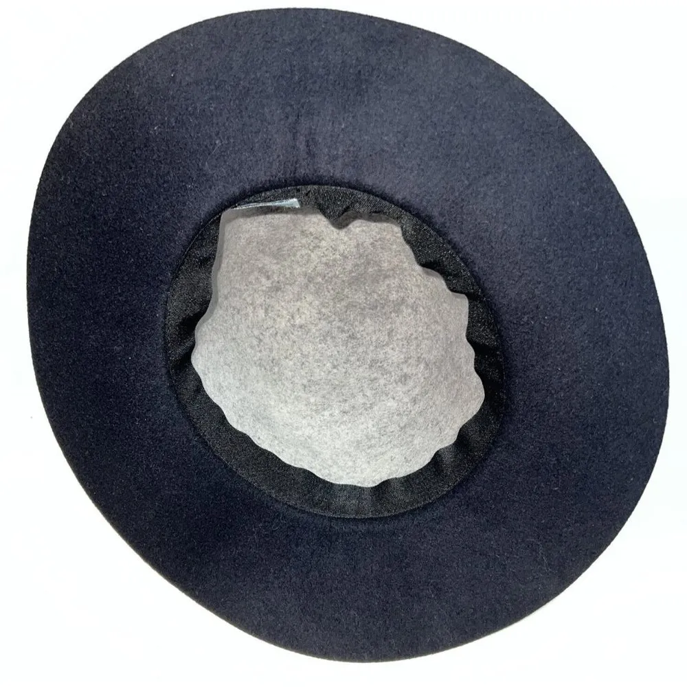 Orchid Row Womens Wool Dress Hat One Size Gray Navy Blue Fall Winter - Image 2