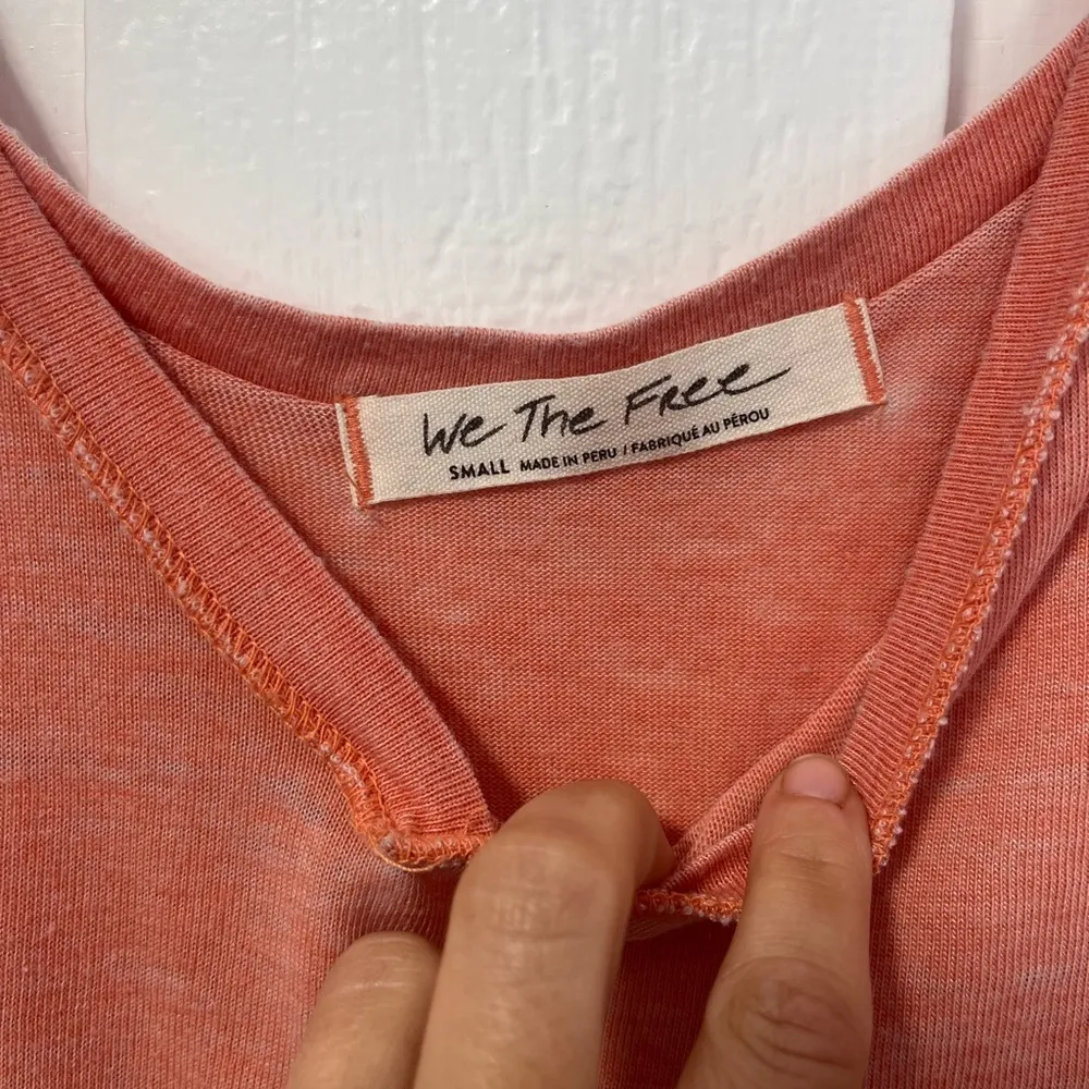 We the Free All Mine orange lightweight short sleeve top size small - Image 7