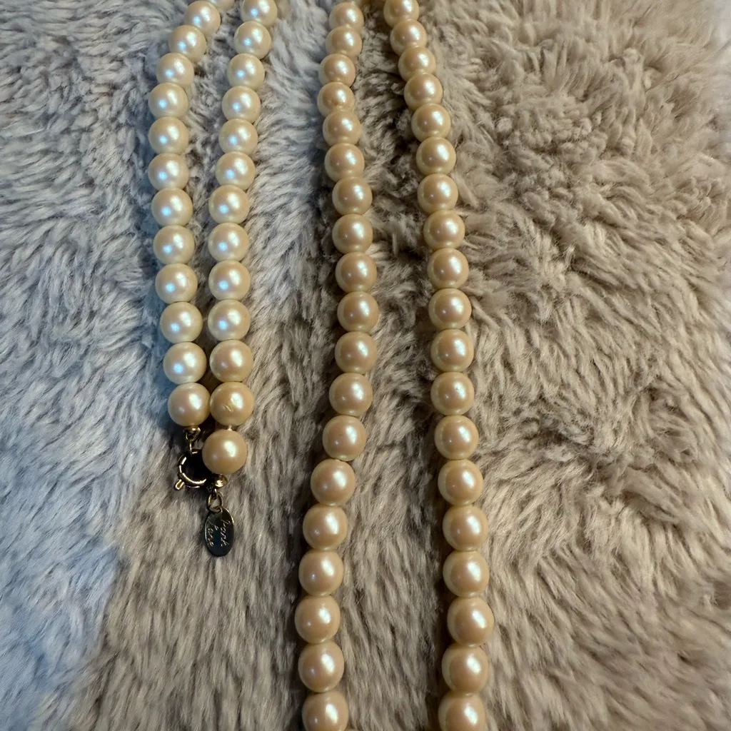 Park Lane Ivory Freshwater Pearl Necklace‎ Parklane 12” - Image 3