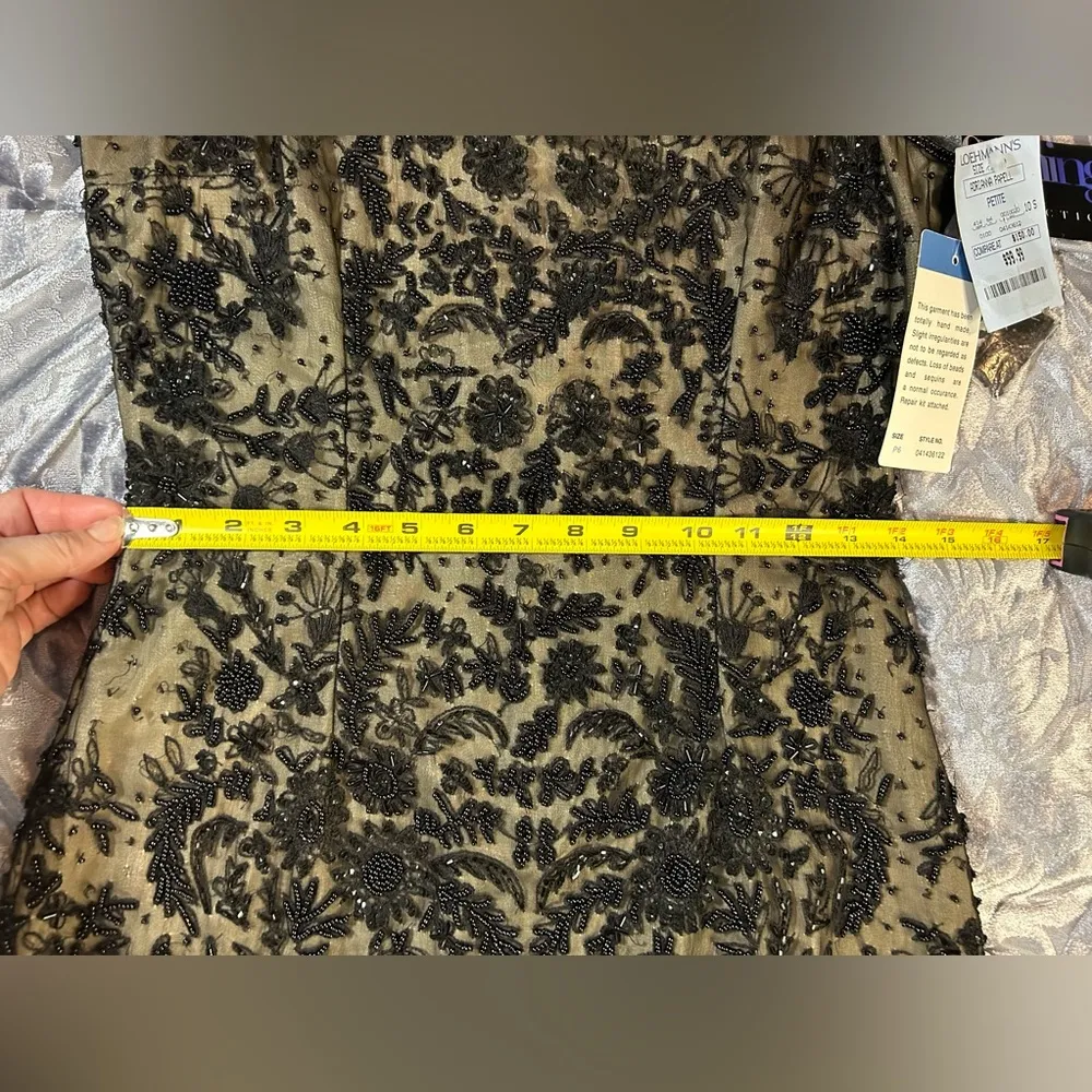 Vintage 90’s NWT PAPELL BOUTIQUE Evening Silk & Beadwork 6P - Image 8