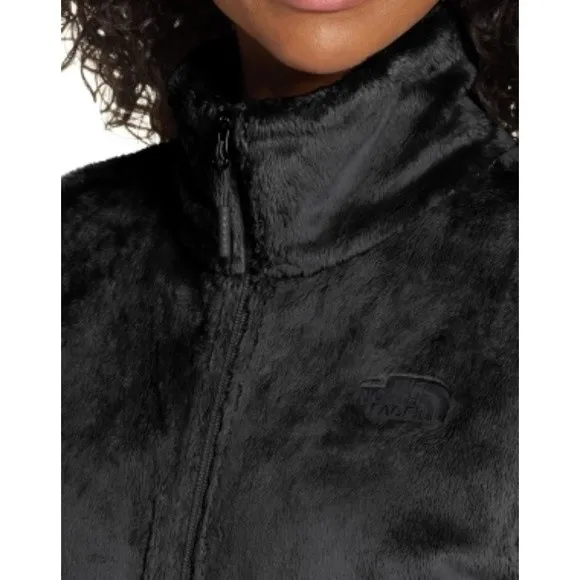 The North Face Black Fuzzy Cozy Zip Up Long Sleeve Jacket L - Image 4