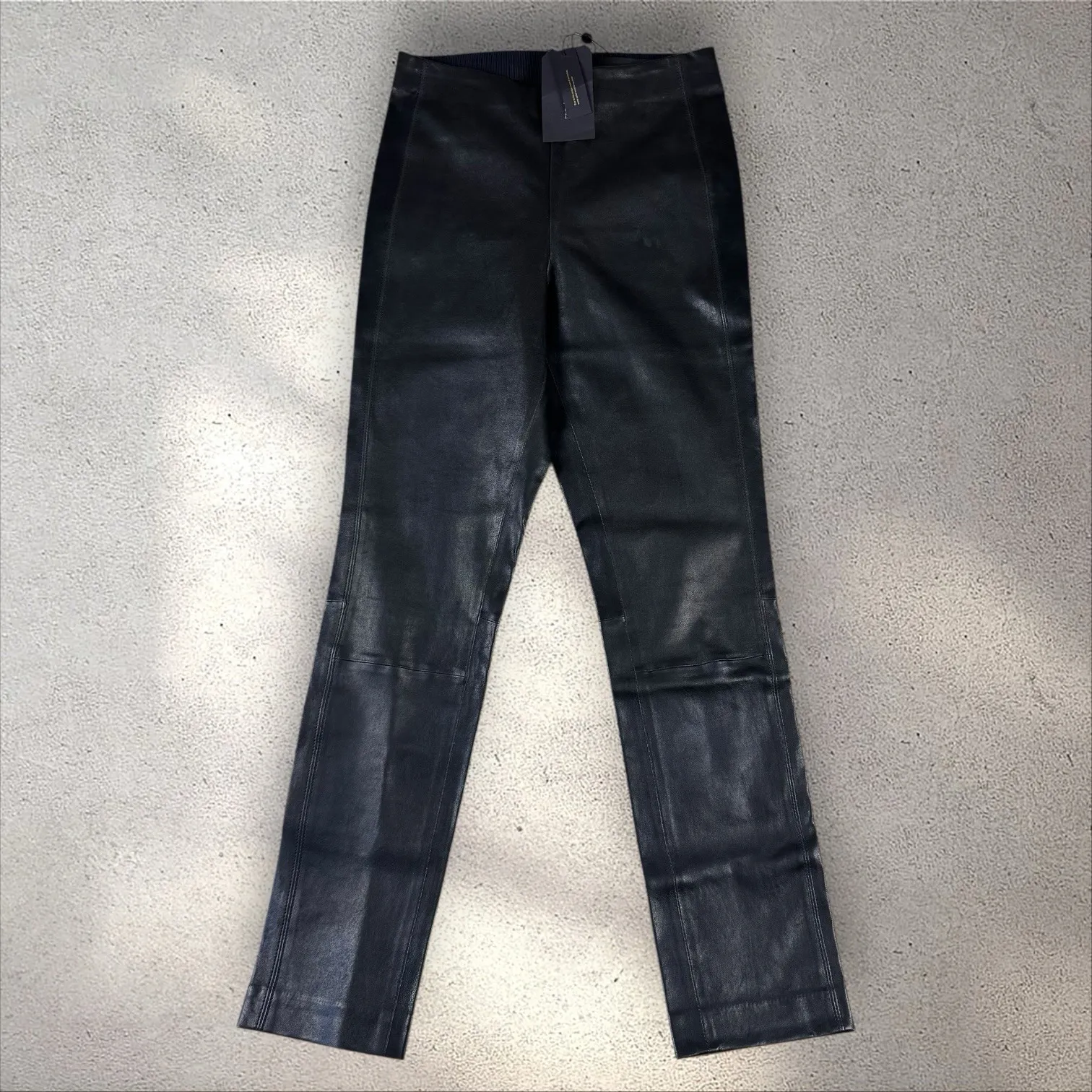 Rag &‎ Bone Simone Lamb Leather Pants Black NWT $995 Size 0 - Image 4