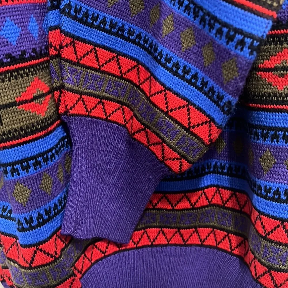 Meister vintage purple & red ski sweater. Size small. - Image 12