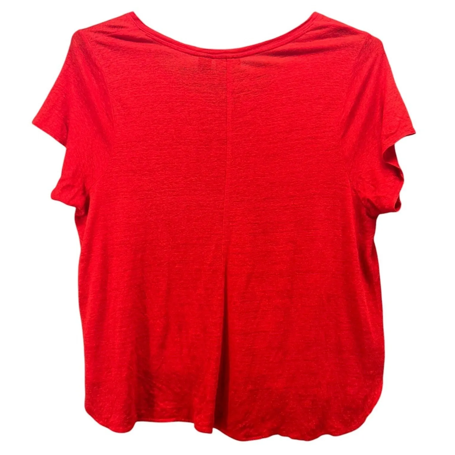 Tahari Womens Linen Blouse Size 3X Christmas Holiday Oversized Comfy Lightweight - Image 3