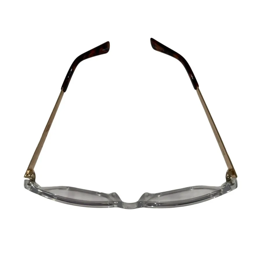 Quay Australia Hardwire Blue Light Glasses in Clear/Gold - Image 2
