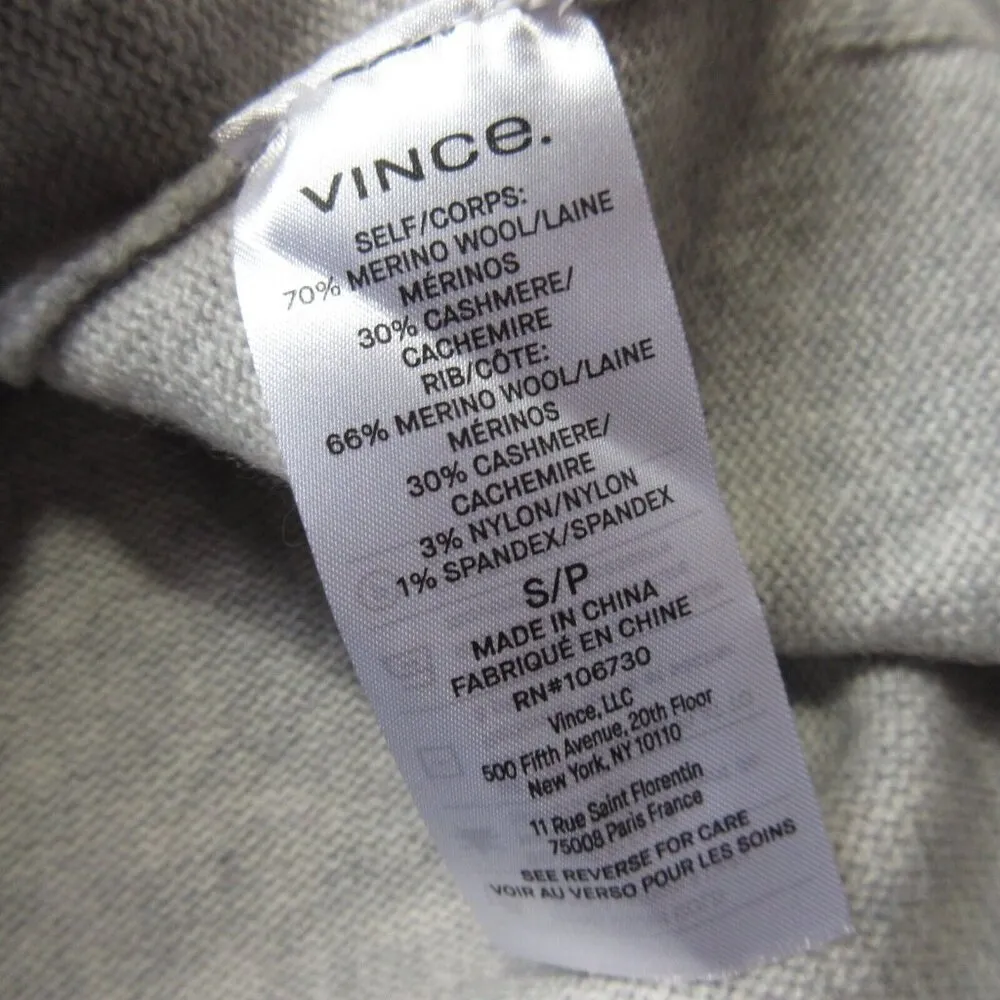 NWT Vince Turtleneck Midi in Heather Gray Wool & Cashmere Sweater Dress S - Image 5