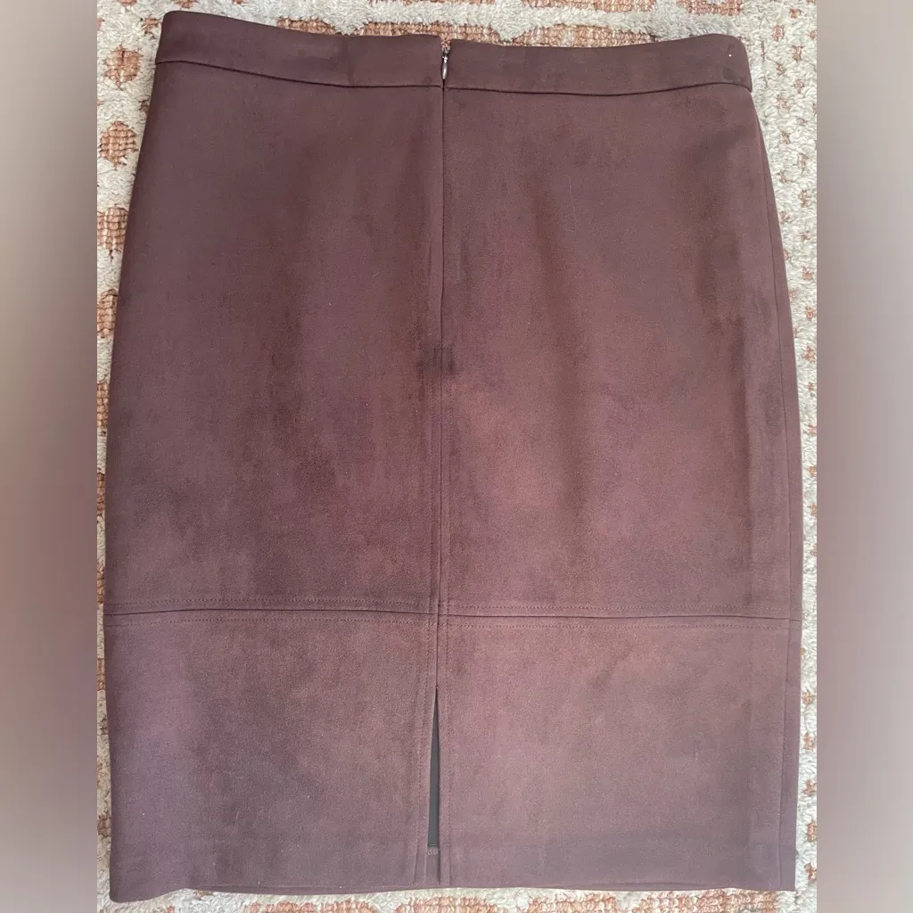 Joan Vass Suede Pencil Skirt - Image 2