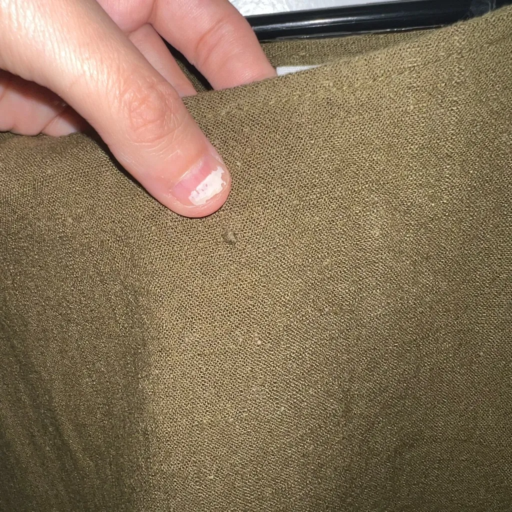 Chic Olive Sleeveless Tank Top Green Size L - Image 4