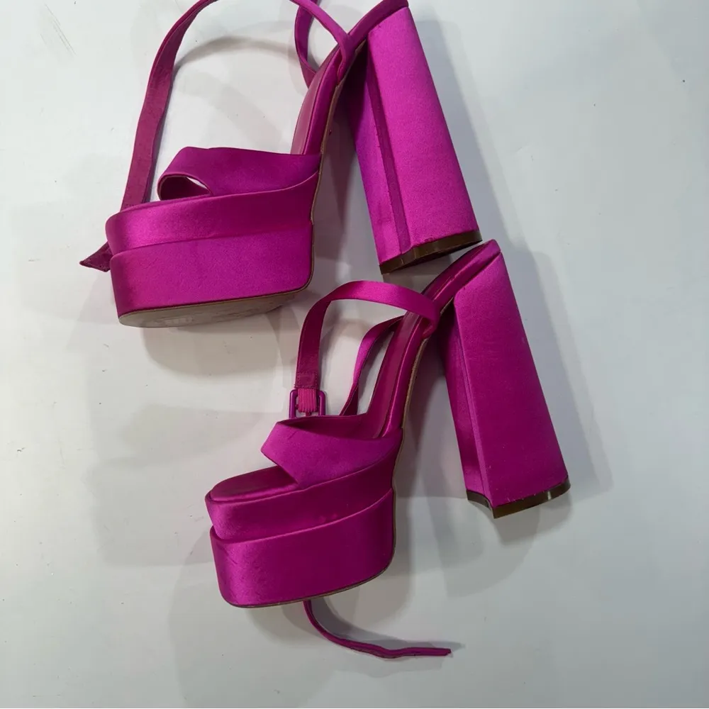 Raye  Casia Ankle Strap Platform in Hot Pink Size 6,5 - Image 8