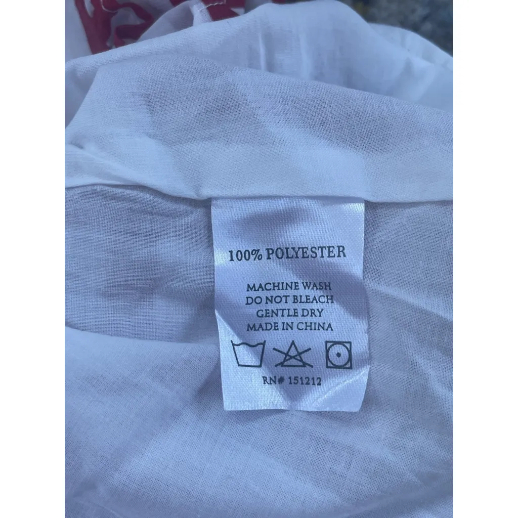 MICHELLE MCDOWELL Marley Touchdown Top In Crimson/White Ruffle Sleeves Size M Red Size M - Image 6