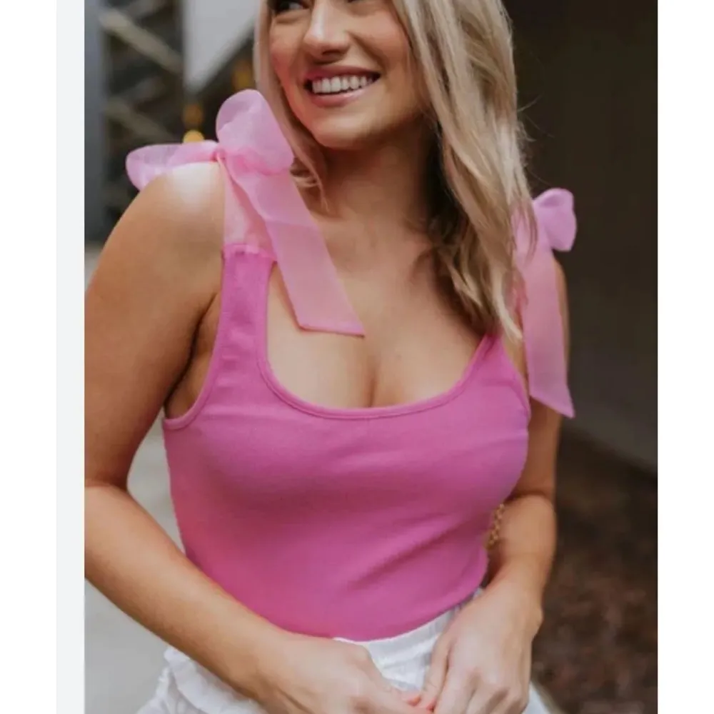 American Threads Pink Ribbed Bodysuit - Image 2