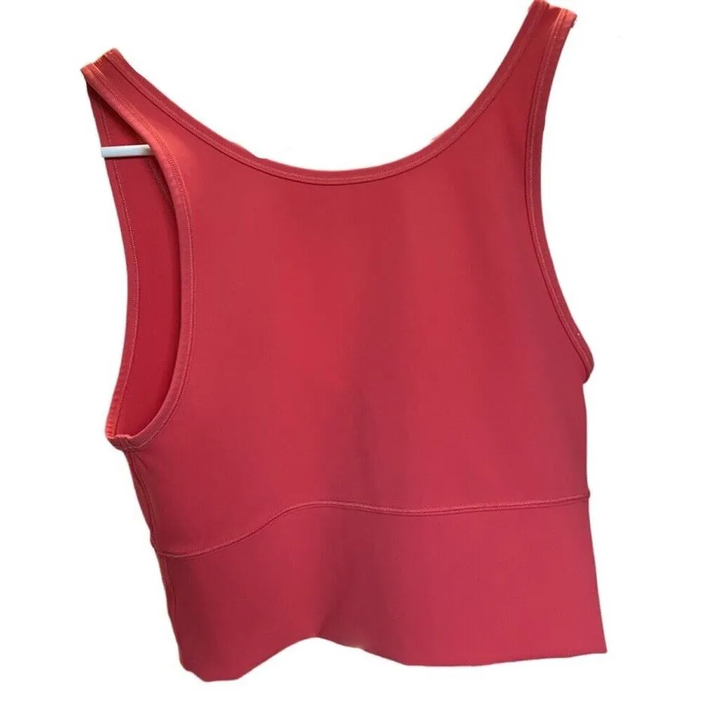 Lululemon Top Women’s Size 8 Pink Punch Power Pivot Tank Activewear Workout - Image 3