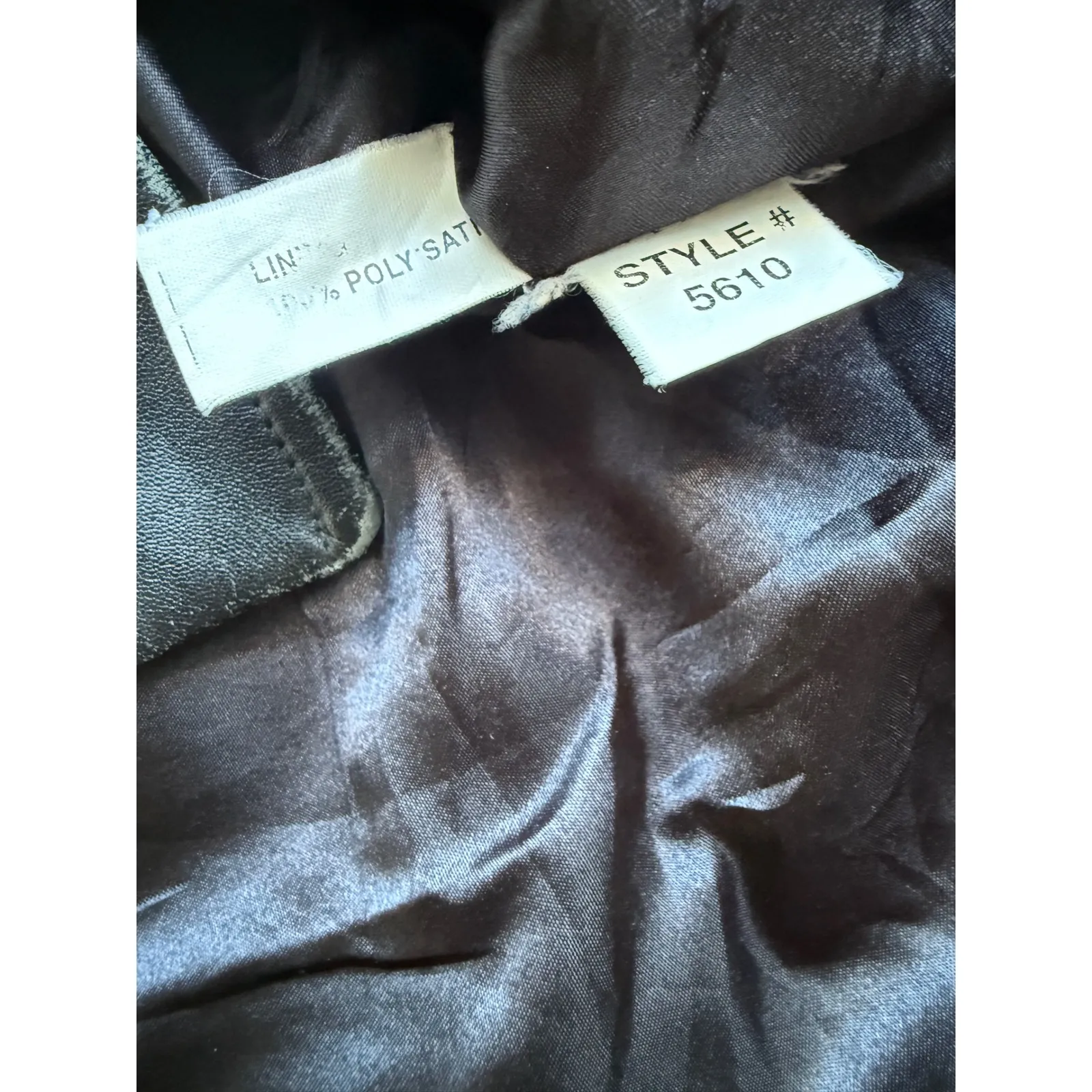 Vintage Ann Taylor Loft Women's Black Leather Button Front Blazer Jacket Size M - Image 3