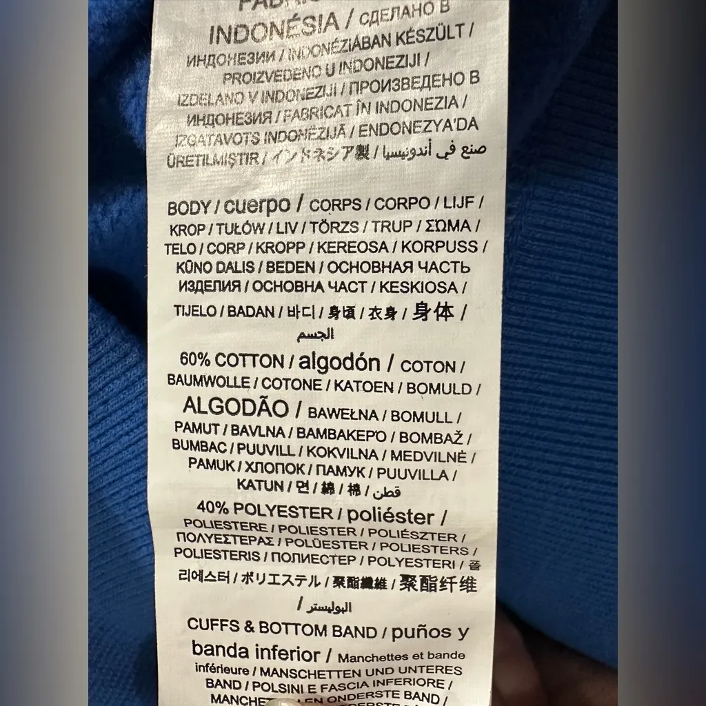 FANATICS Powder Blue Los Angeles Chargers Over Under Pullover Hoodie Size XS - Image 4