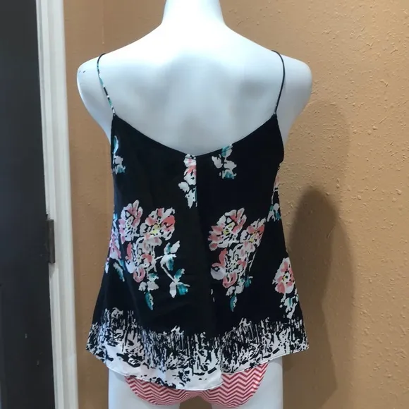 Petticoat alley black floral camisole blouse - Image 4