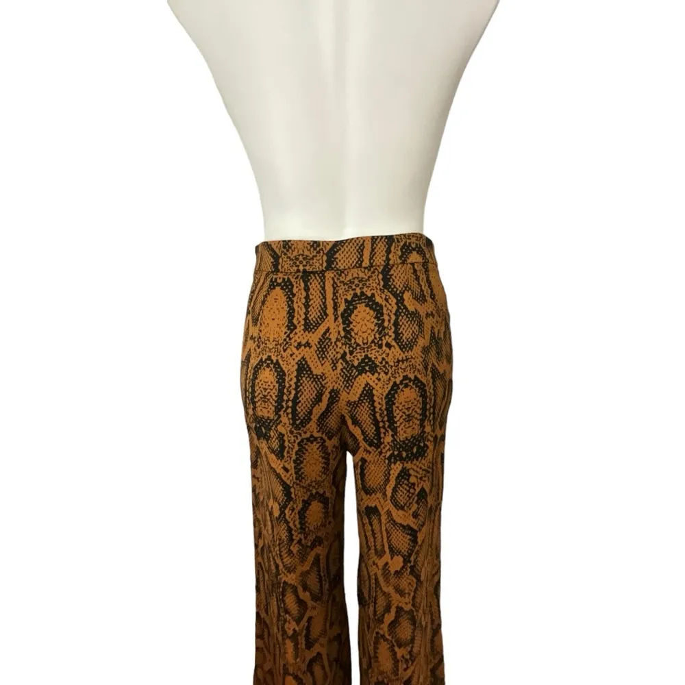 Zara Snake Print Wide Leg High Waisted Pant Bloggers Fave Nwot - Image 12