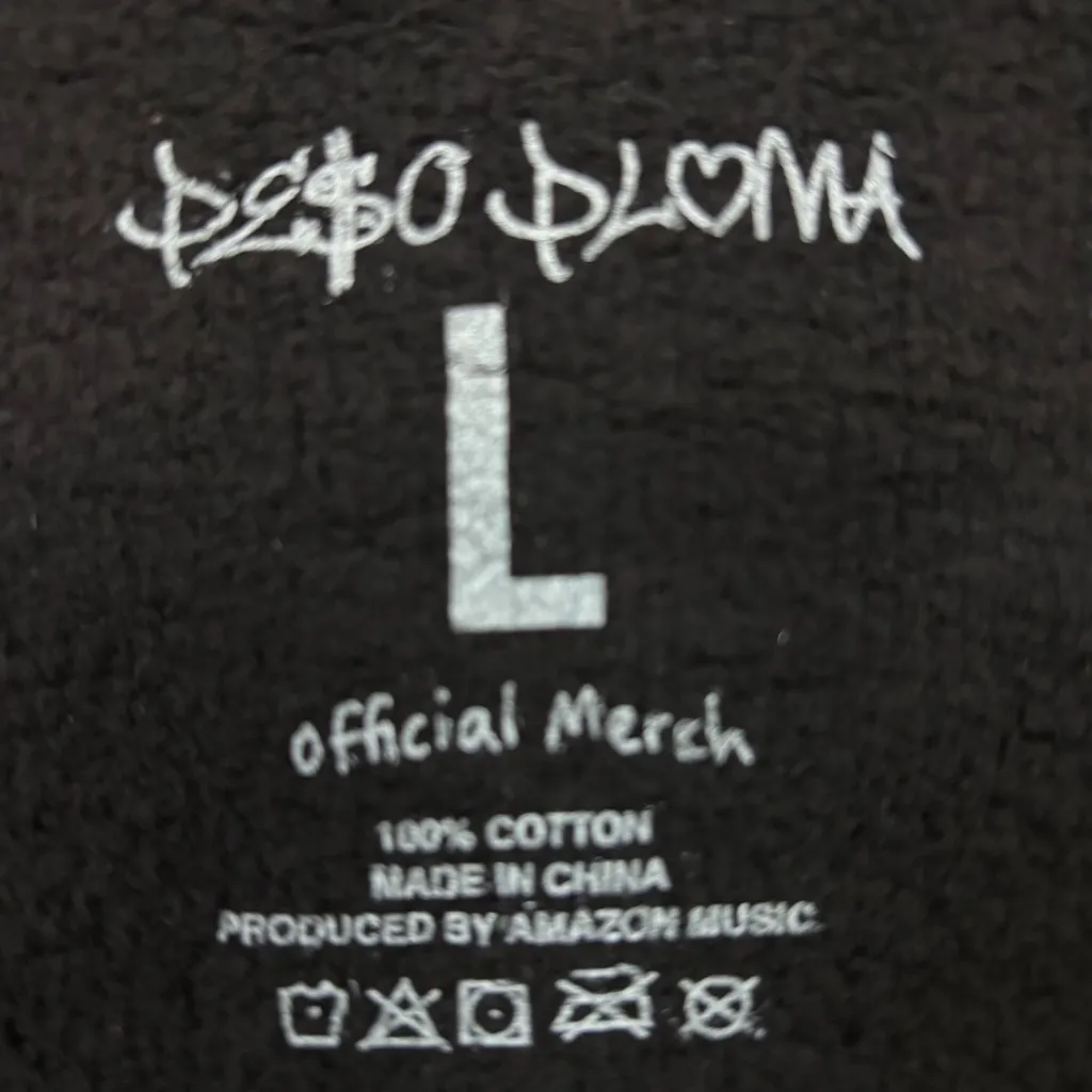 Peso Pluma Exodo Oversized Crewneck Sweater Size Large - Image 2