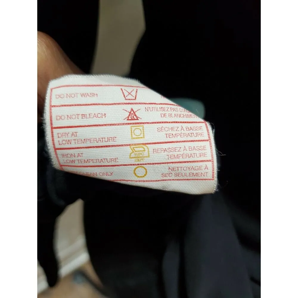 Peter Nygard Women's Black Solid Rayon Long Sleeve Collared Top Shirt Size Small - Image 9