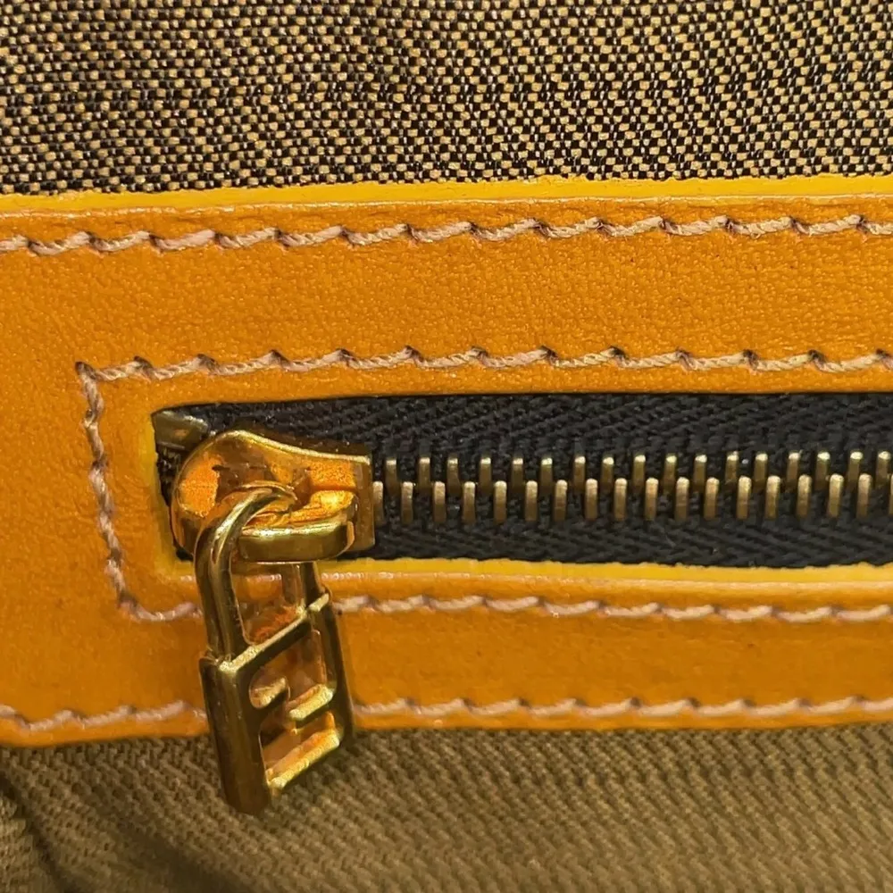 Fendi Zebra Print canvas/leather tote bag COA - Image 13