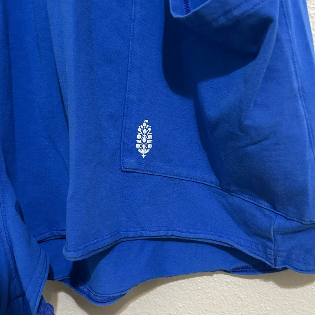 Free People Hot Shot Tee Blue Oversized Romper women’s size large - Image 7