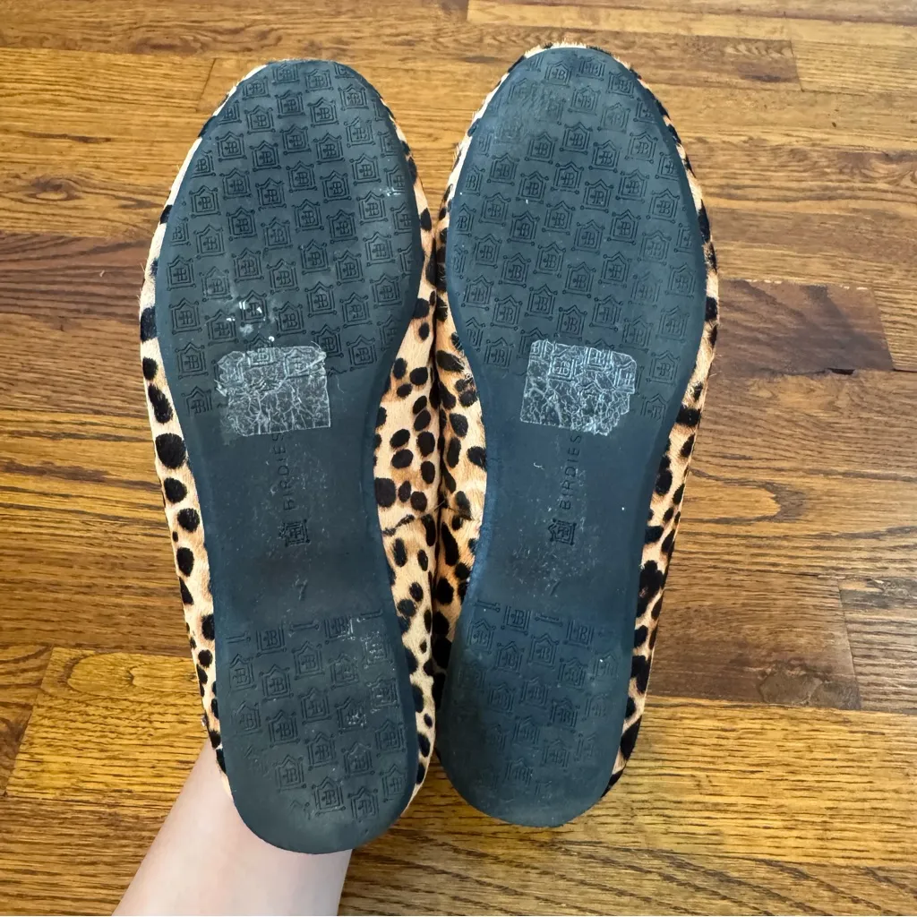 Birdies Women’s The Starling Limited Cheetah Calf Hair Loafers‎ Size 7 - Image 8