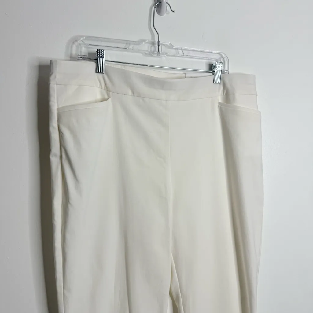 NWT Chico’s So Slimming Brigitte Slim Leg Off White‎ Size 16 Chico’s Size 3 - Image 6