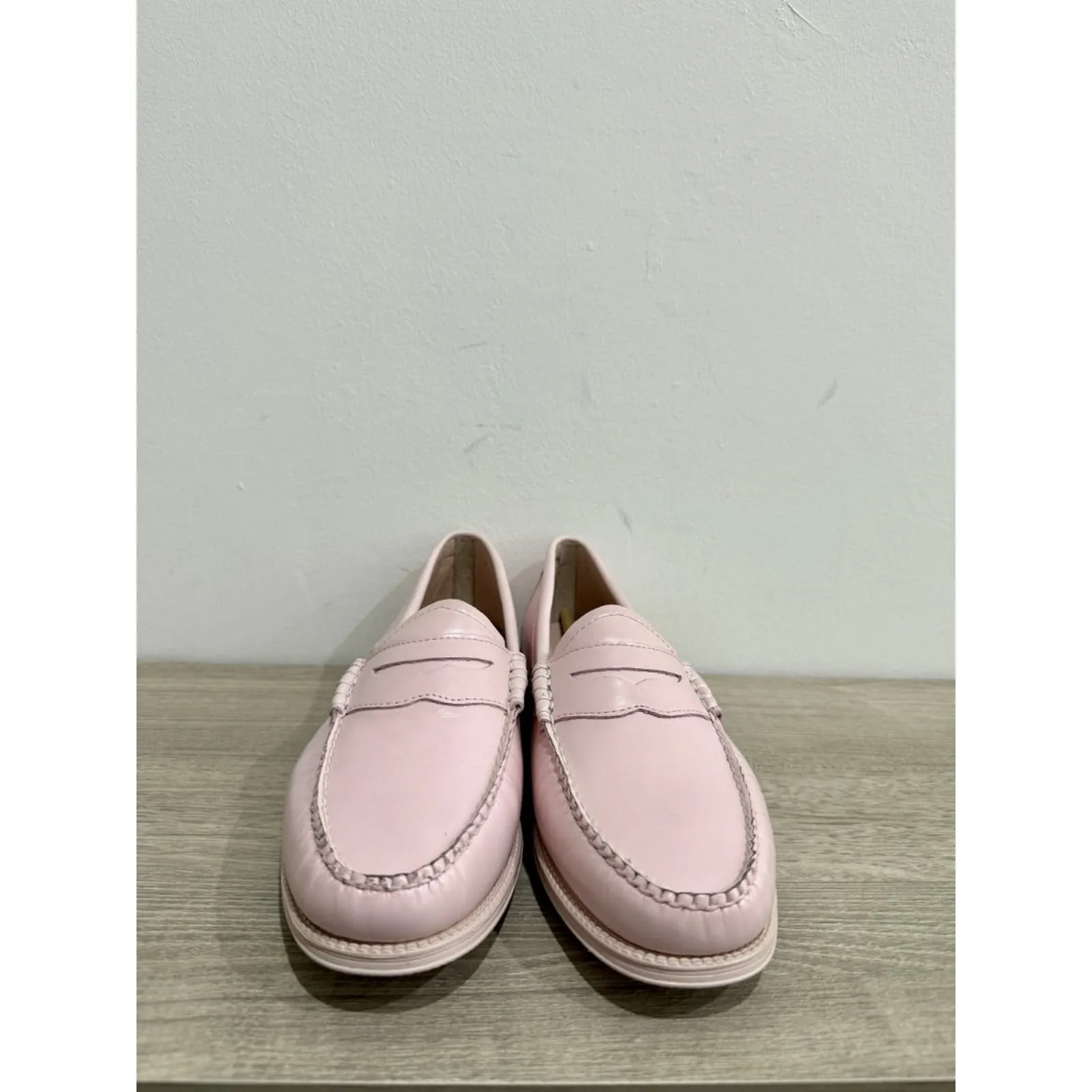 G.H. Bass Whitney Easy Weejuns Leather Penny Loafers Shoes Light Pink Women's 10 - Image 3