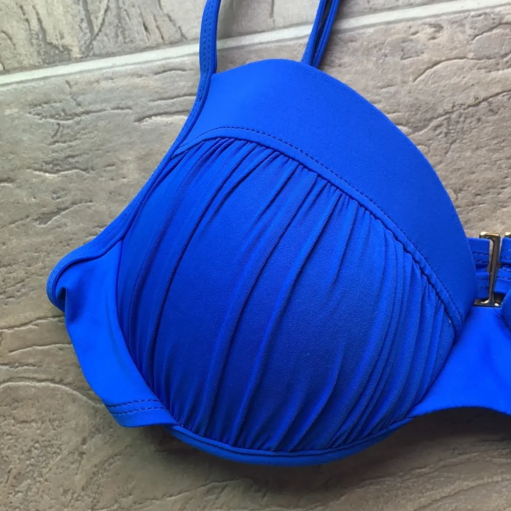 La Blanca royal blue bikini top - Image 4
