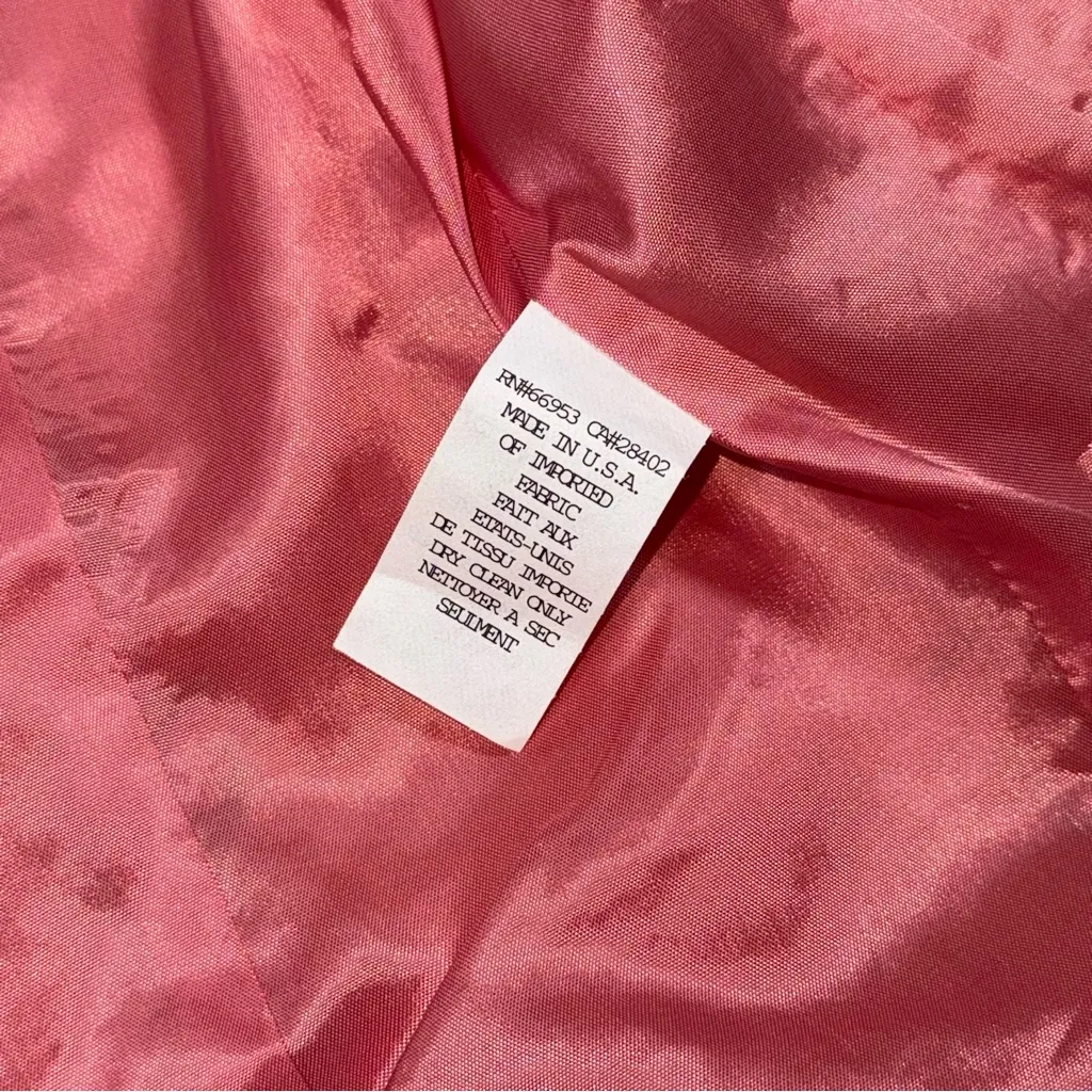 Cynthia Steffe Floral Embroidered Cropped Jacket 4 Velvet Trim Statement Blazer - Image 7