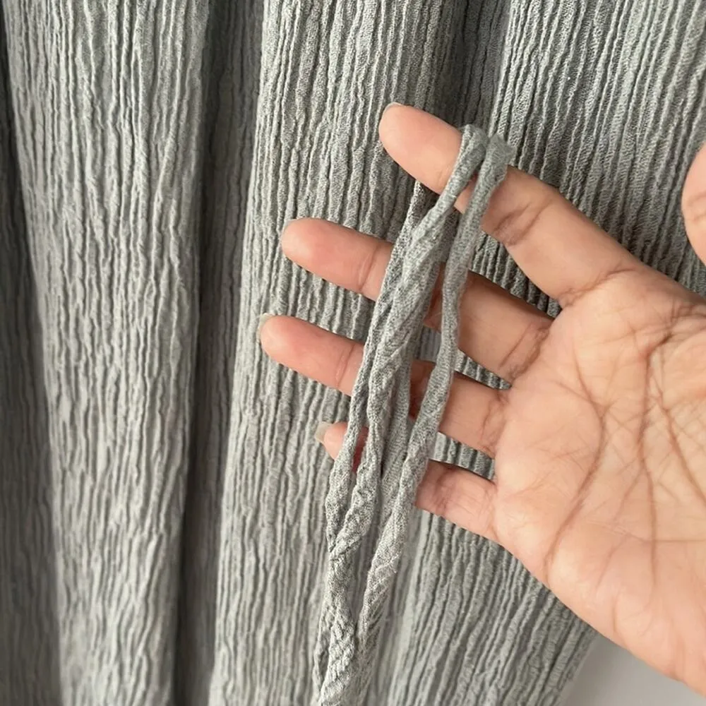 ASTR The Label Linen Blend Off the shoulder Dress Size Large In Green - Image 6