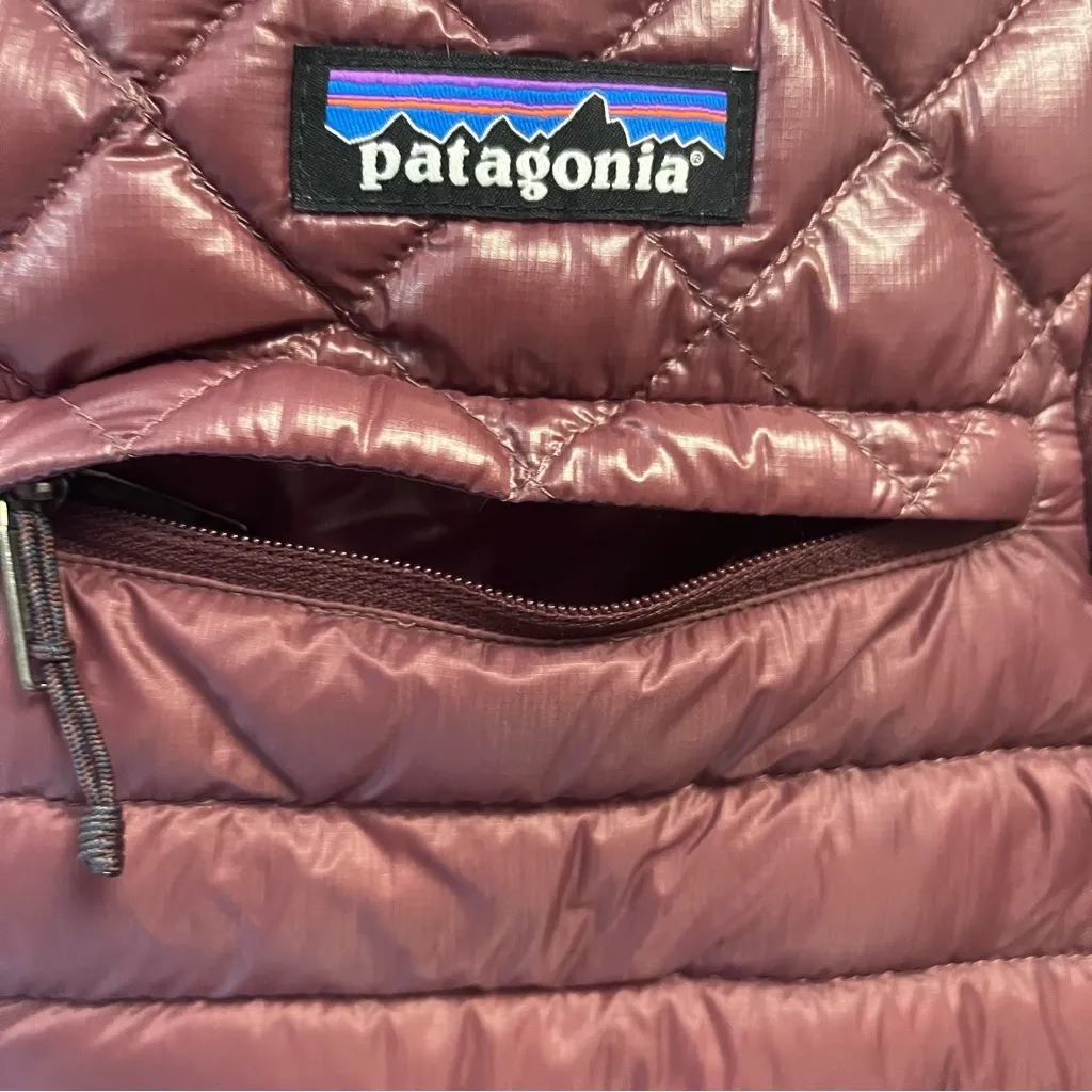 Patagonia  Jacket Women's AlpLight Down Pullover in Dark Ruby Sz XXS NWOT - Image 6
