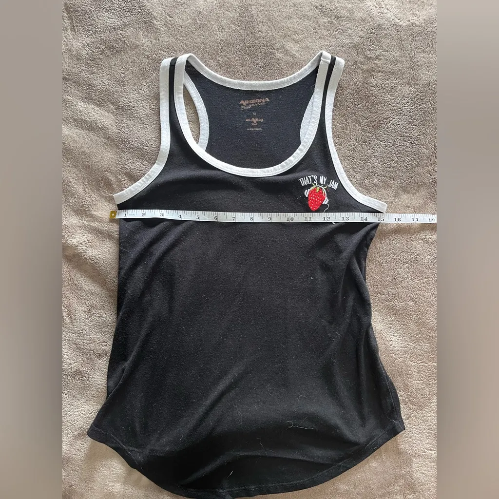 THAT’S MY JAM Vintage Y2K Arizona Black Tank Top Women’s Sz XS EUC - Image 7